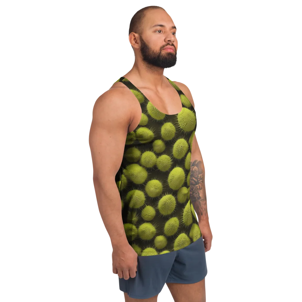 Lime Thorn on Men's Tank Top — Right Front