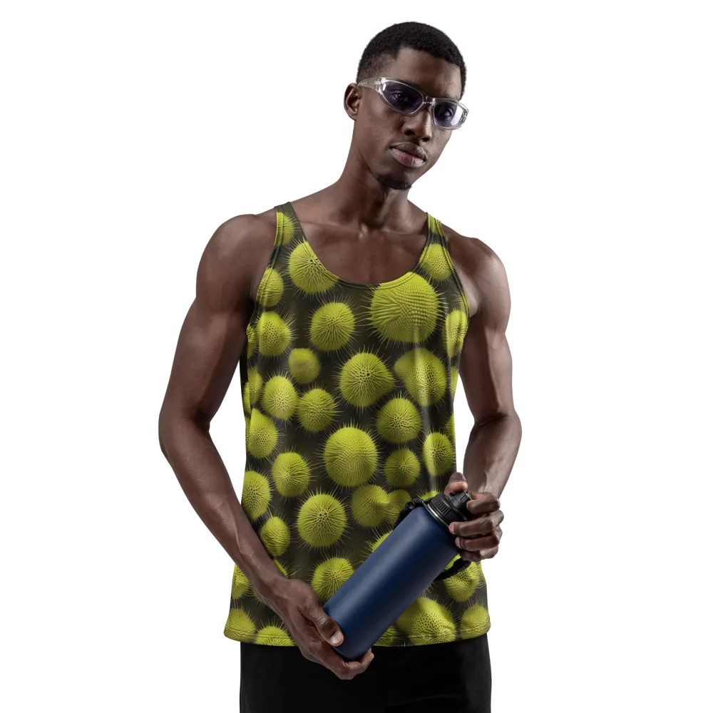 Lime Thorn on Men's Tank Top — Front