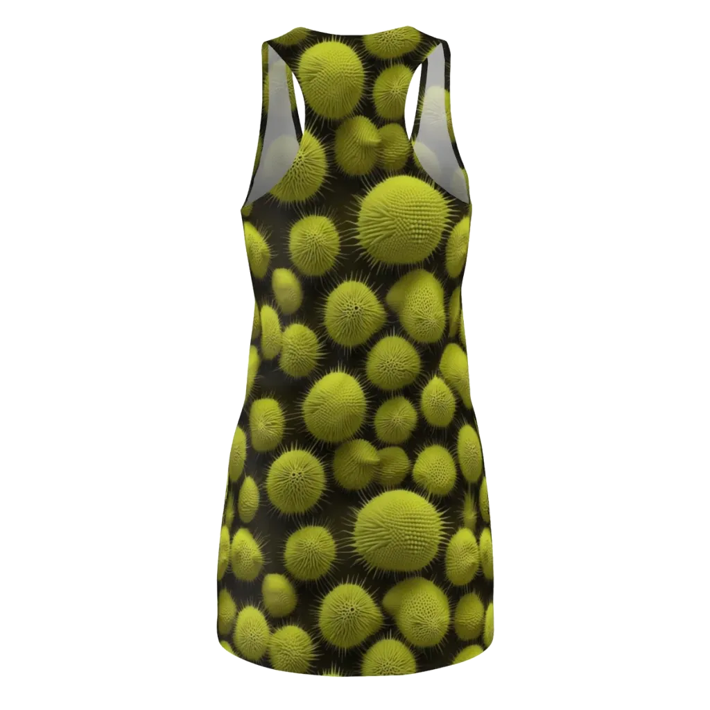 Lime Thorn on Racerback Dress — Back
