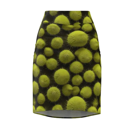 Lime Thorn on a Pencil Skirt