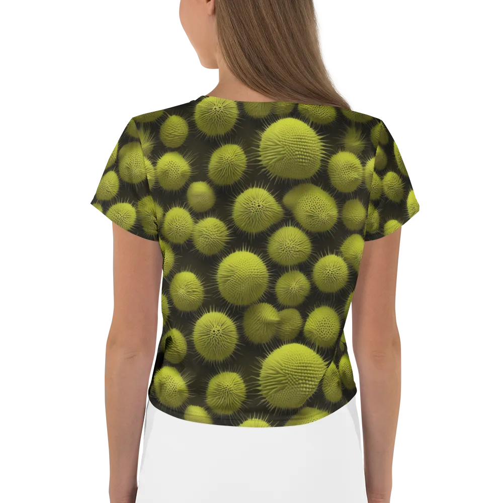 Lime Thorn on Crop Tee — Back