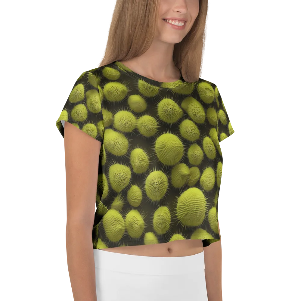 Lime Thorn on Crop Tee — Right