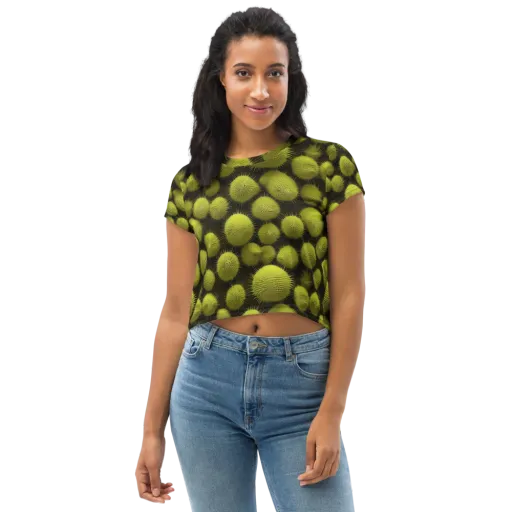 Lime Thorn on a Crop Tee