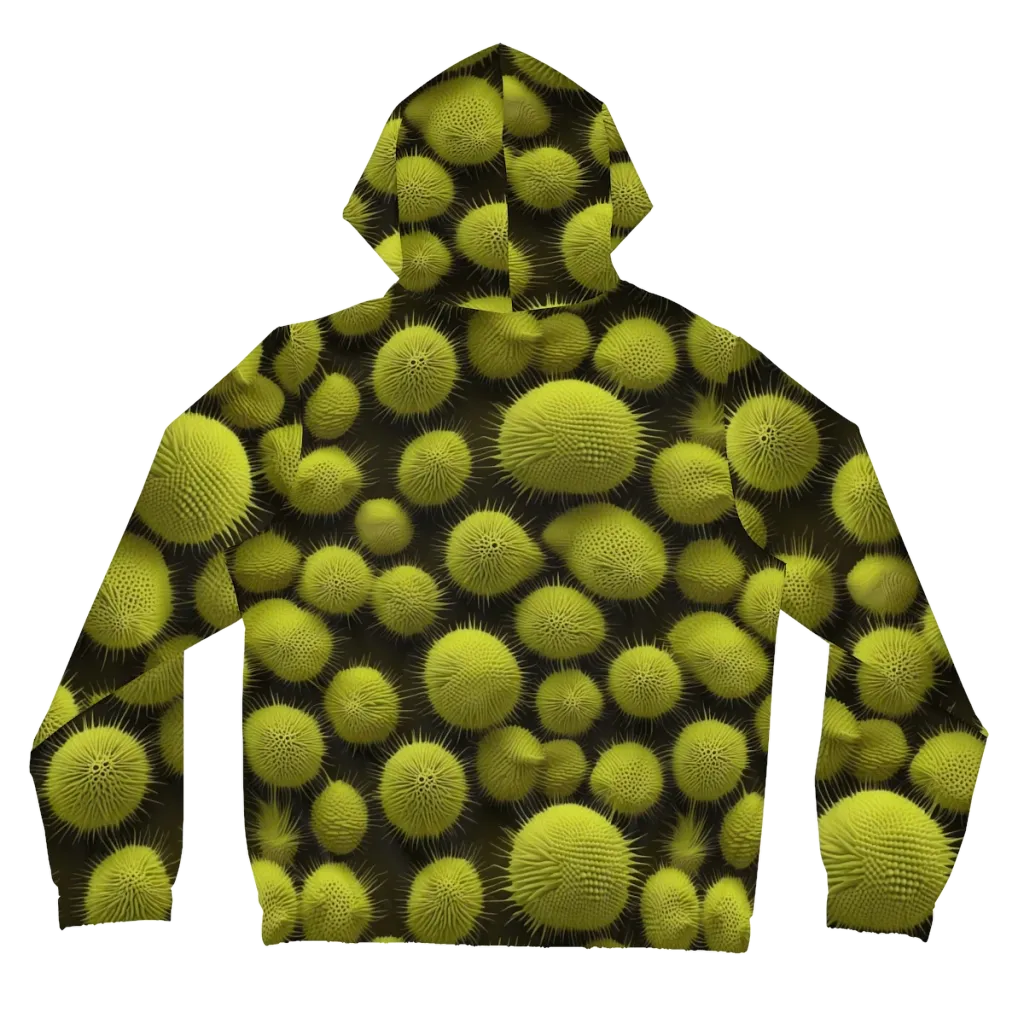Lime Thorn on Women's Full-Zip Hoodie — Back