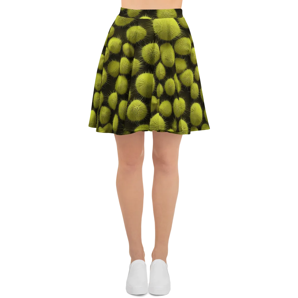 Lime Thorn on Skater Skirt — Front