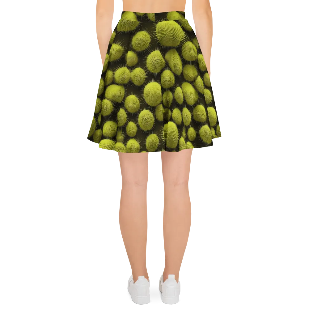 Lime Thorn on Skater Skirt — Back