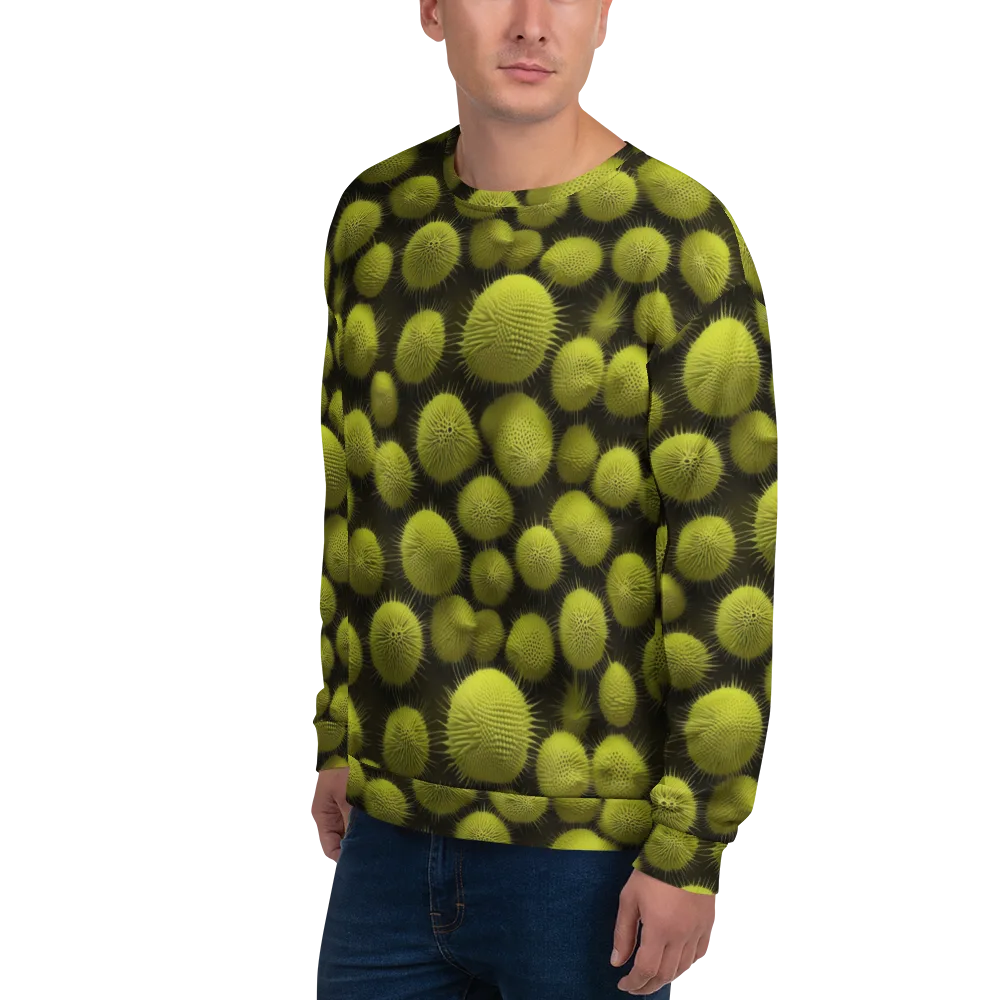 Lime Thorn on Sweatshirt — Left Front