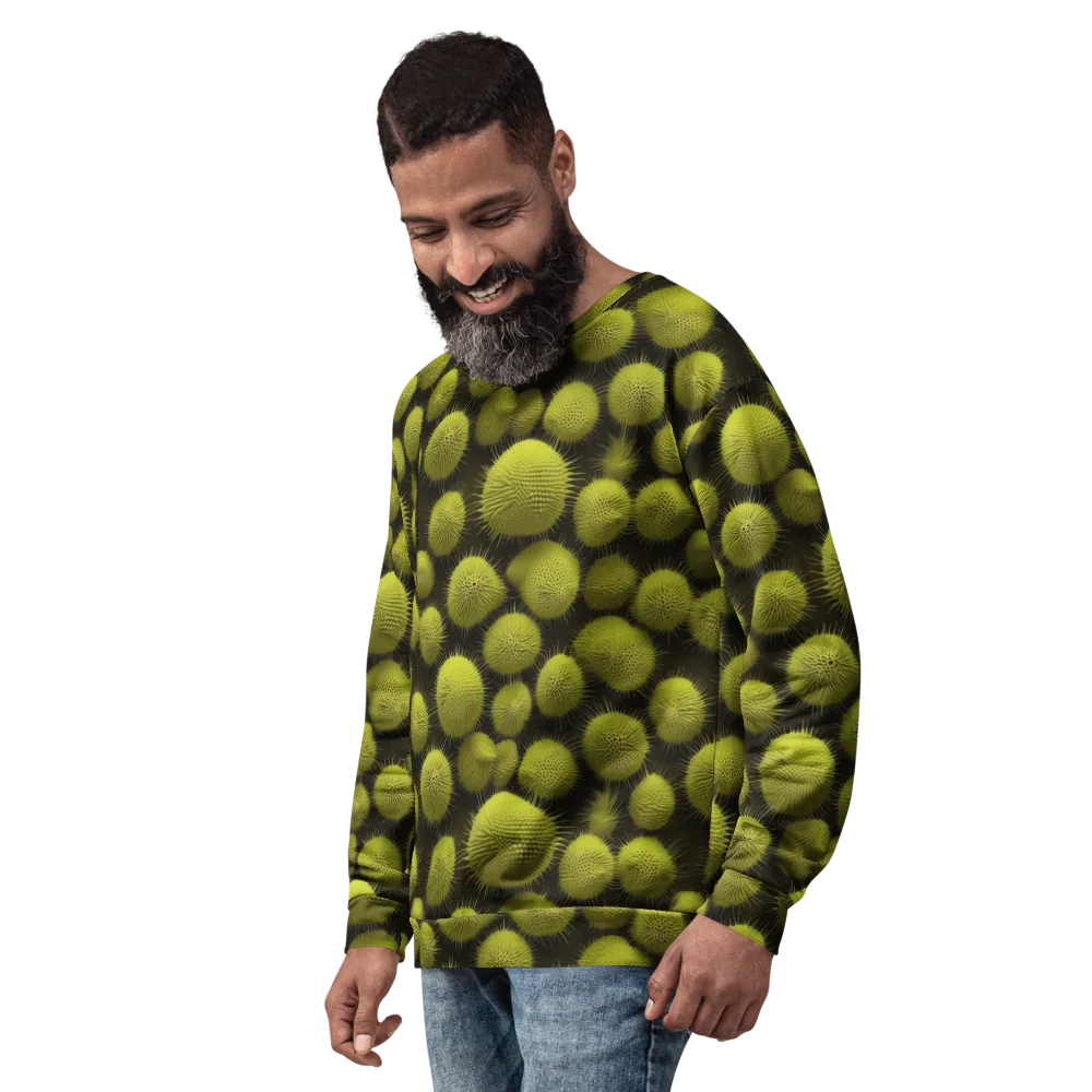 Lime Thorn on Sweatshirt — Left Front