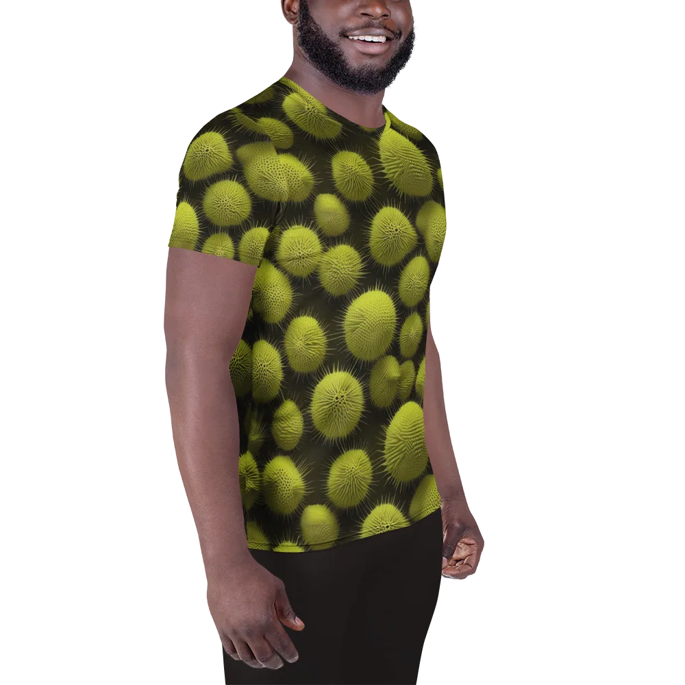 Lime Thorn on Men's Athletic T-Shirt — Right