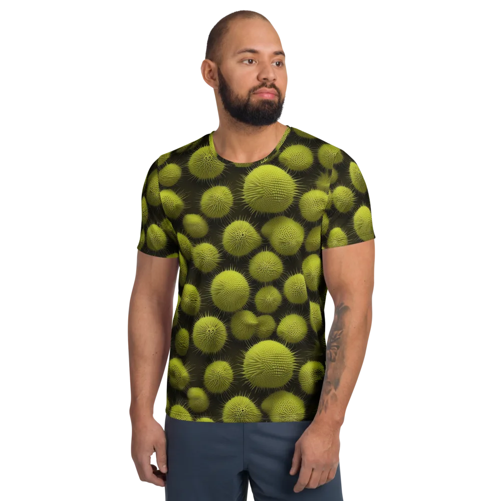 Lime Thorn on Men's Athletic T-Shirt — Front