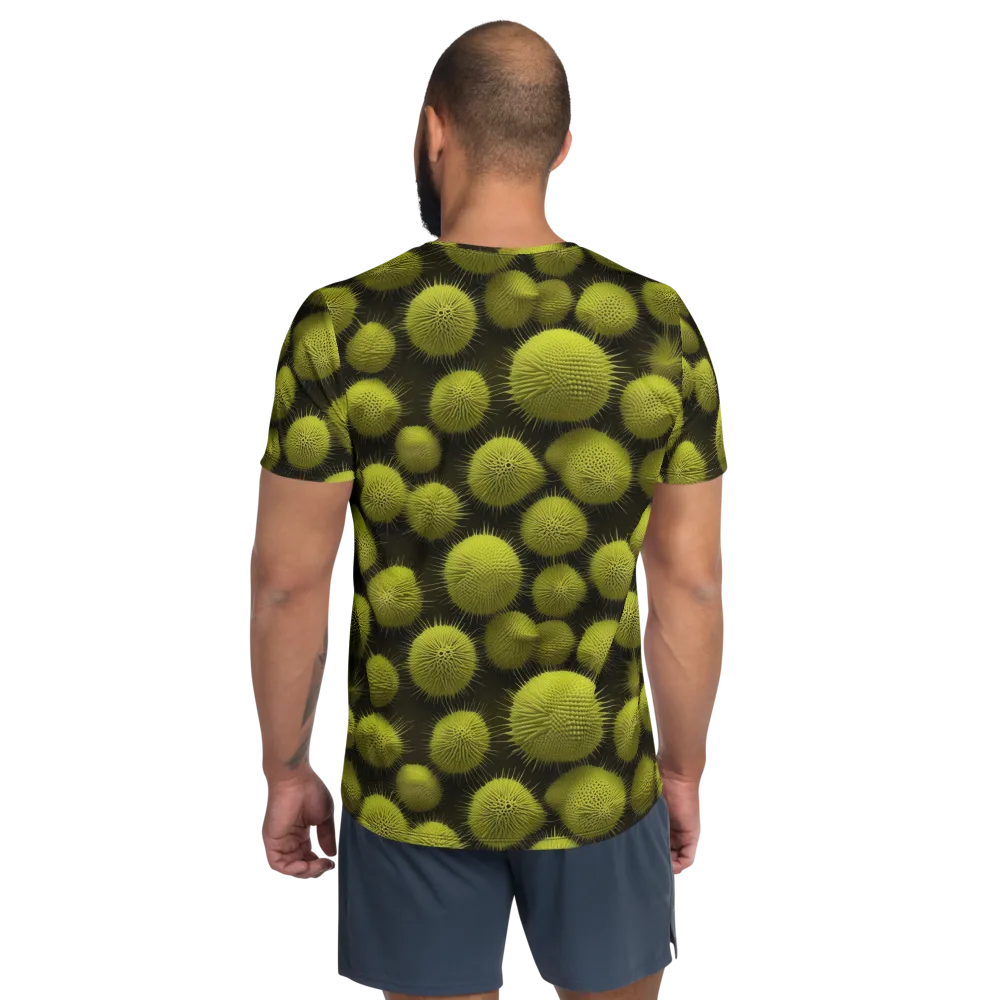 Lime Thorn on Men's Athletic T-Shirt — Back