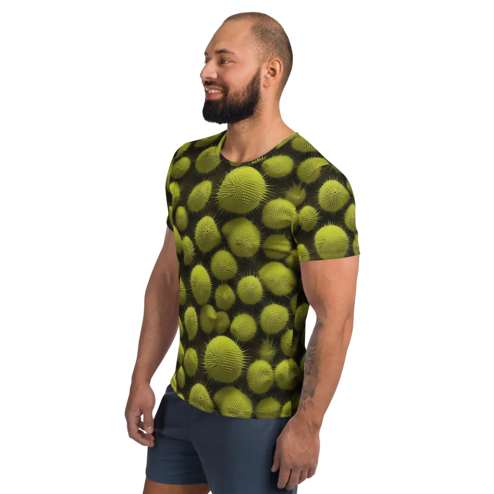 Lime Thorn on Men's Athletic T-Shirt — Left