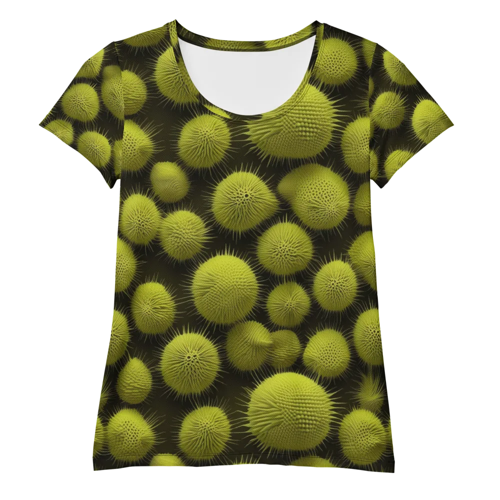 Lime Thorn on Women's Athletic T-Shirt — Front