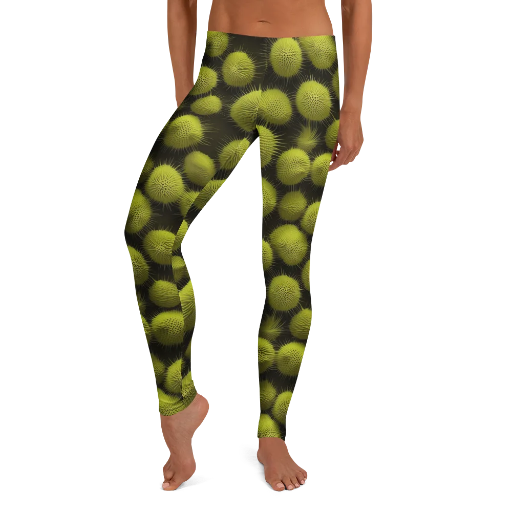 Lime Thorn on Leggings — Front