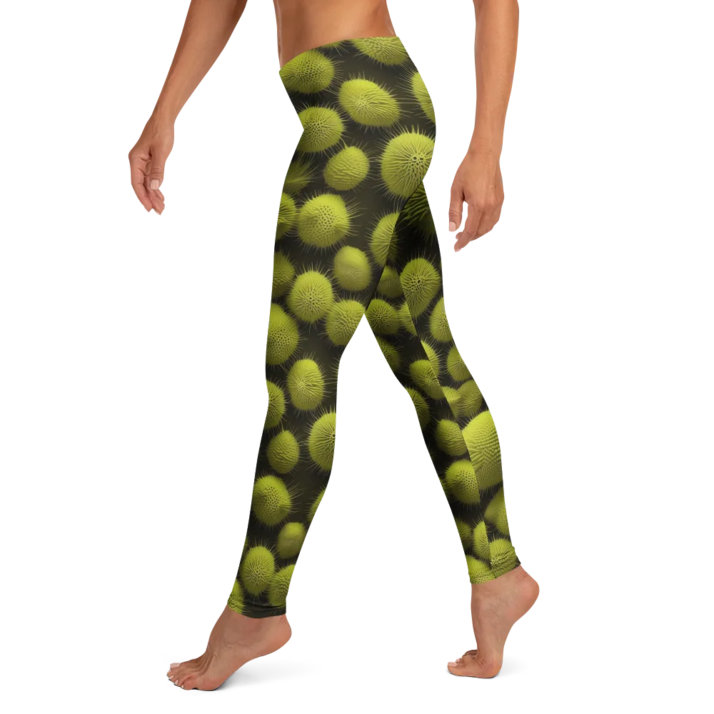 Lime Thorn on Leggings — Left