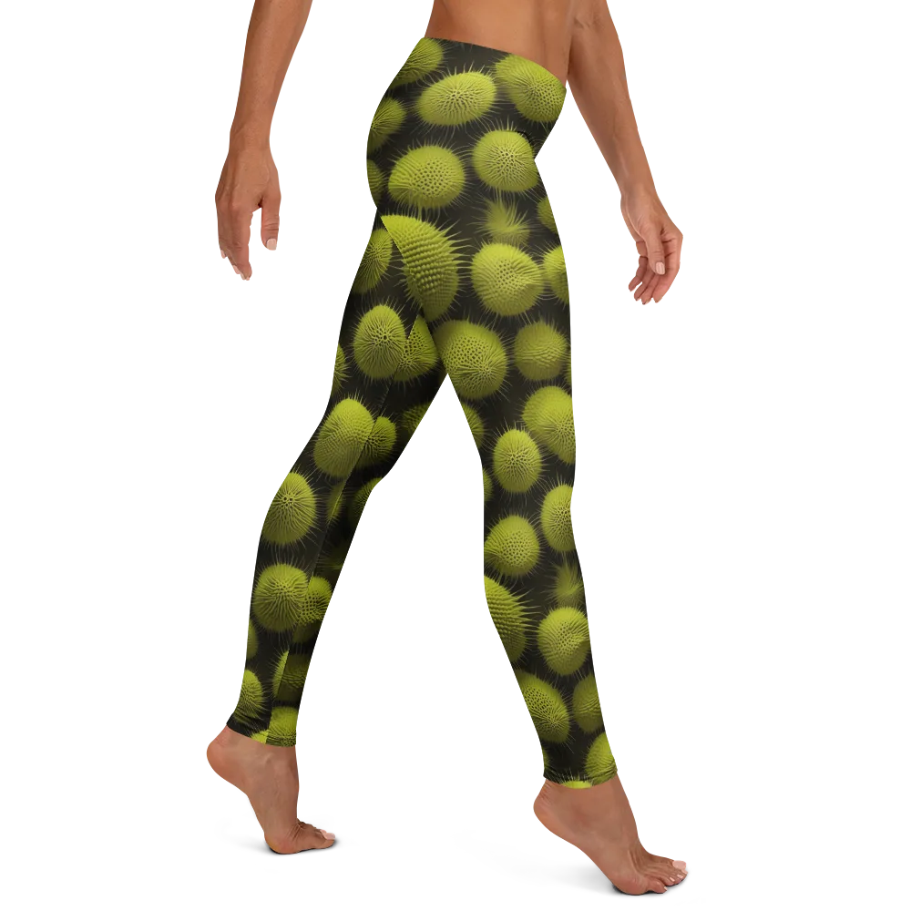 Lime Thorn on Leggings — Right