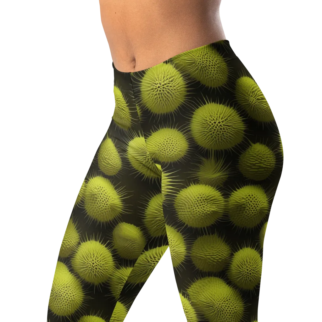Lime Thorn on Leggings — Left Front