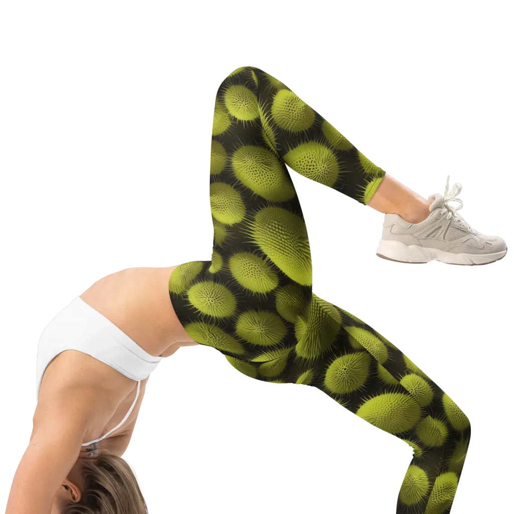 Lime Thorn on Leggings — Right