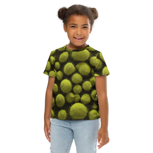 Lime Thorn on a Kids Crew Neck T-Shirt