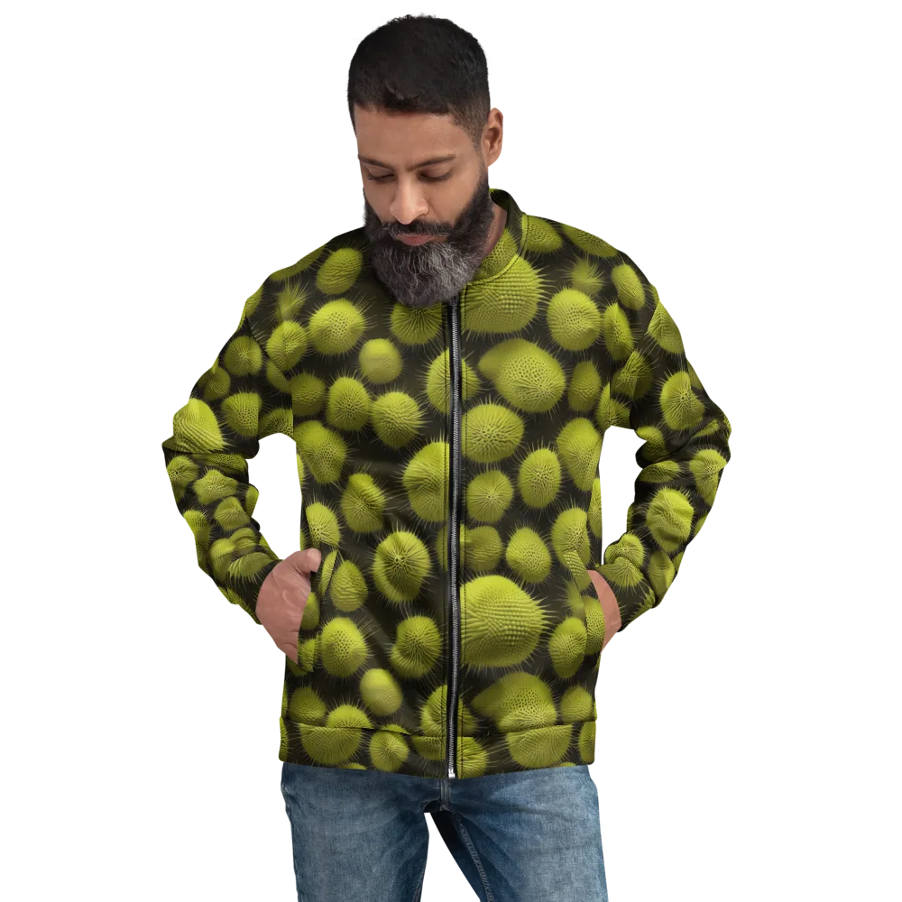 Lime Thorn on Bomber Jacket — Front