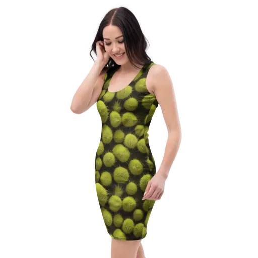 Lime Thorn on a Bodycon Dress