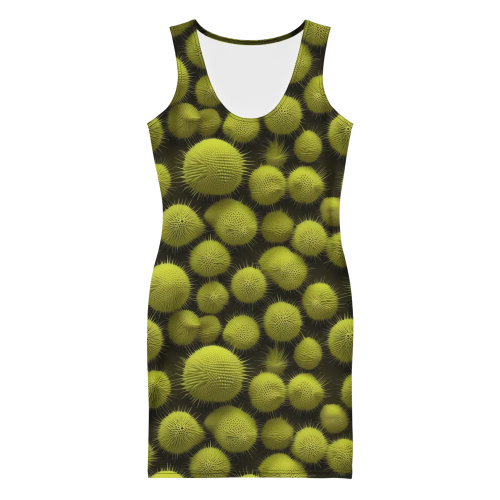 Lime Thorn on Bodycon Dress — Front