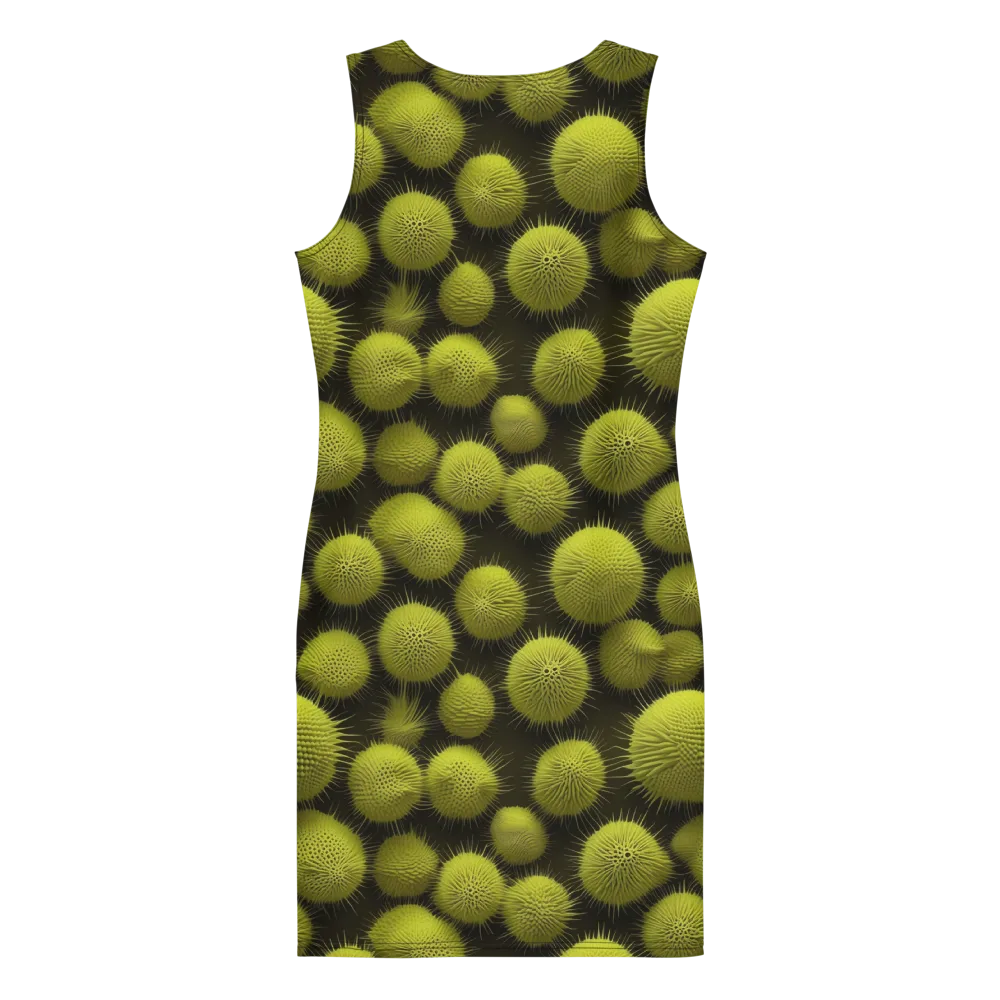 Lime Thorn on Bodycon Dress — Back