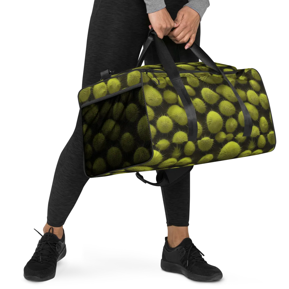 Lime Thorn on Duffle Bag — Right Front