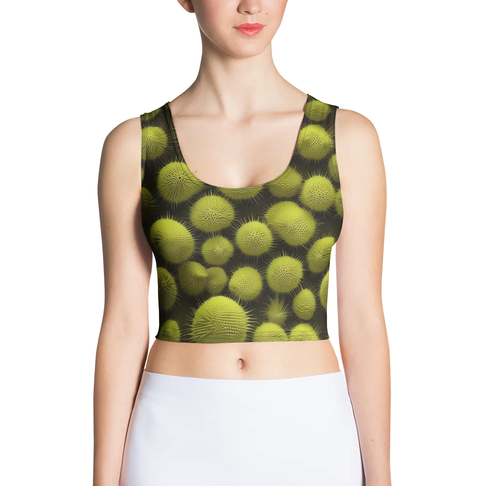 Lime Thorn on Crop Top — Front