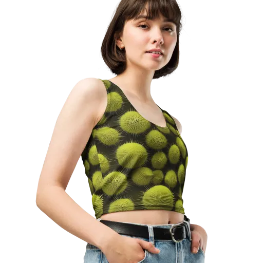 Lime Thorn on a Crop Top