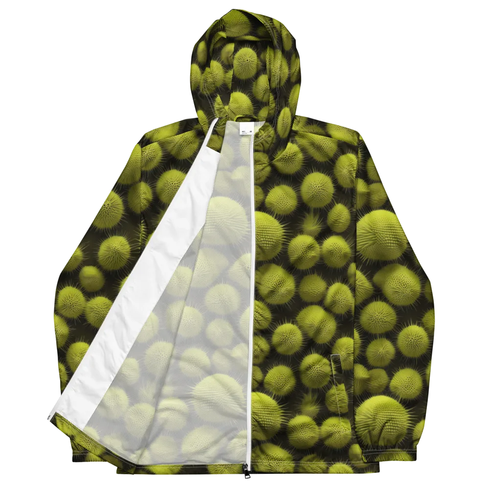 Lime Thorn on Men's Windbreaker — Front