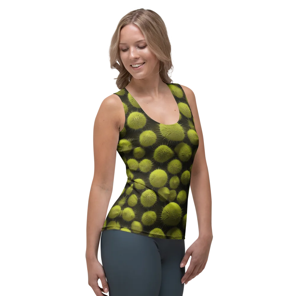 Lime Thorn on Women's Tank Top — Right Front