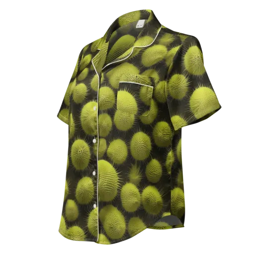 Lime Thorn on a Women's Short Sleeve Pajama Top