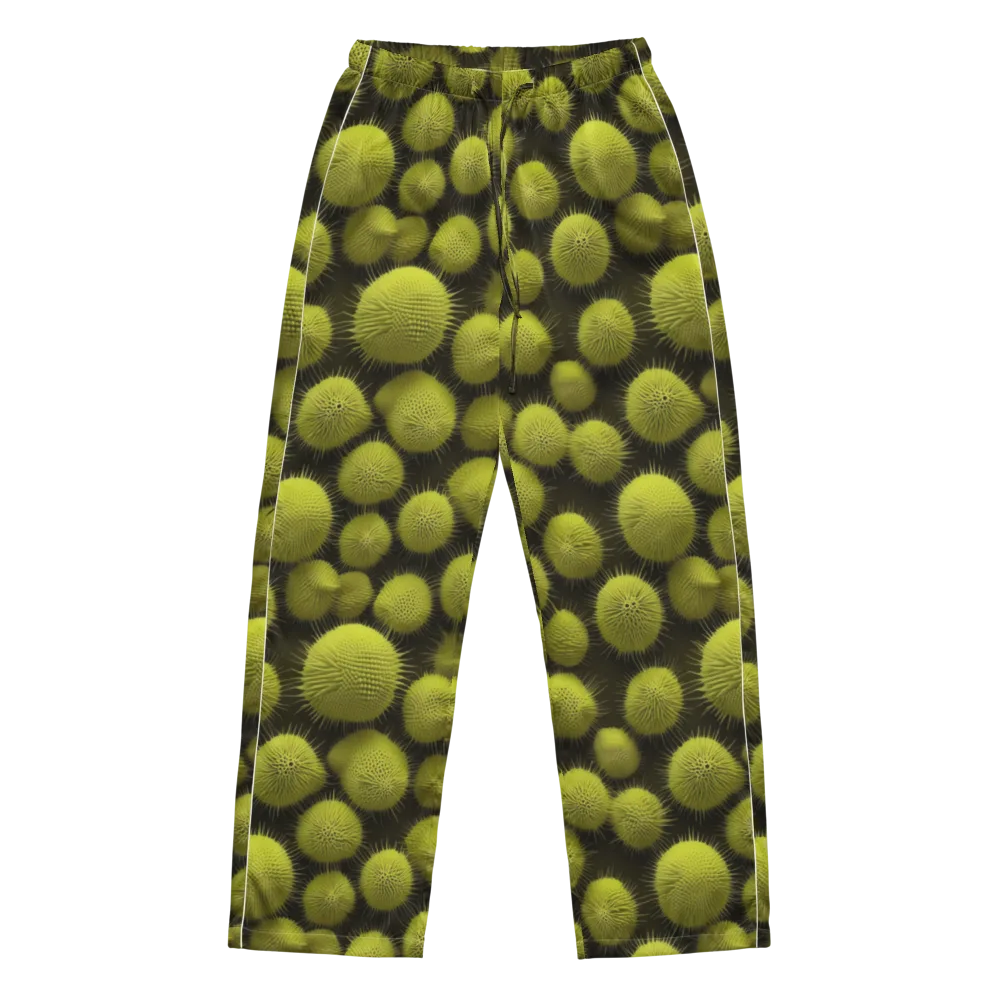 Lime Thorn on Women's Pajama Pants — Front