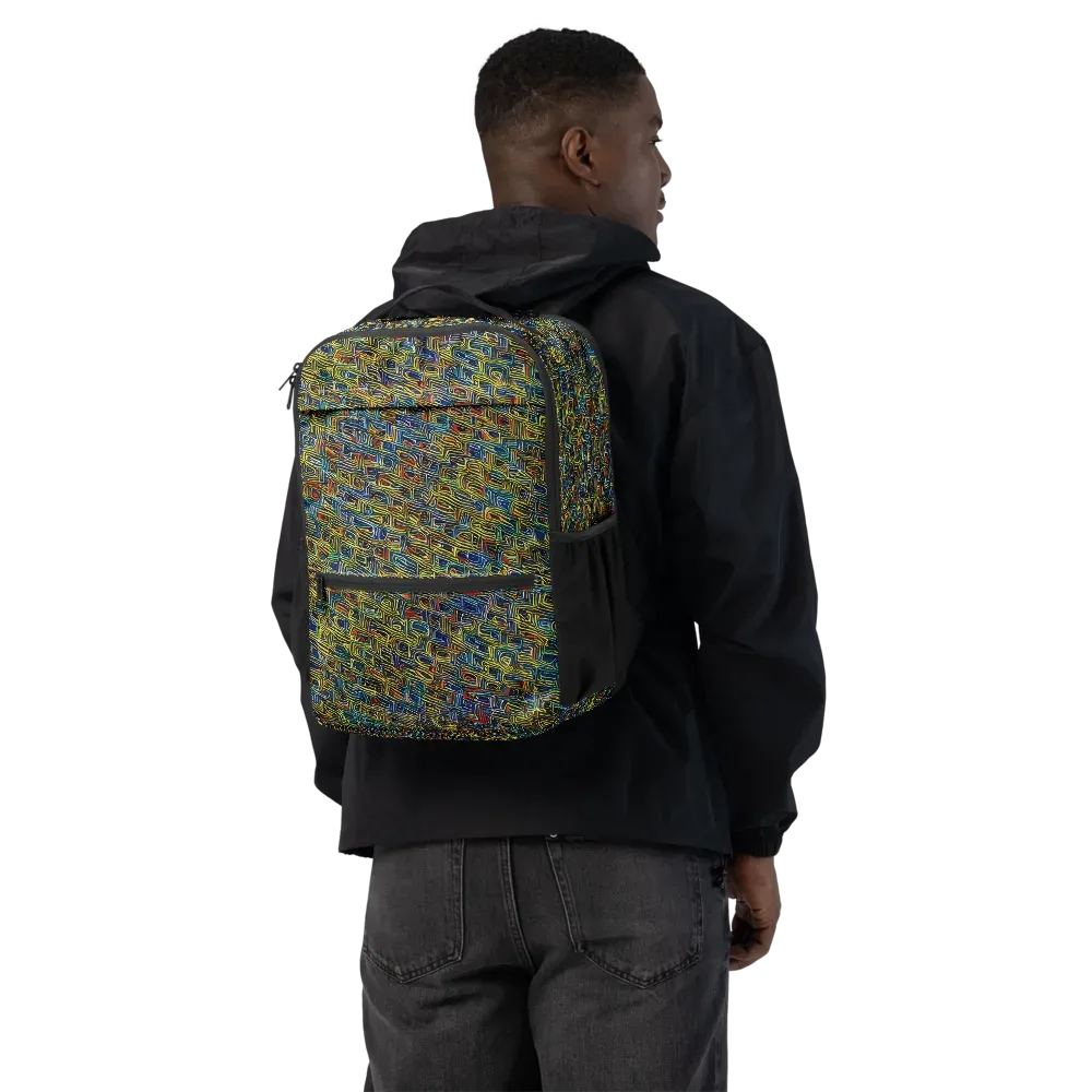 Static Safari on Utility Backpack — Back