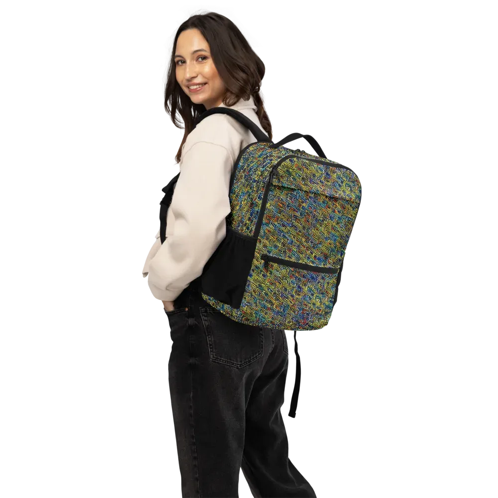 Static Safari on Utility Backpack — Back