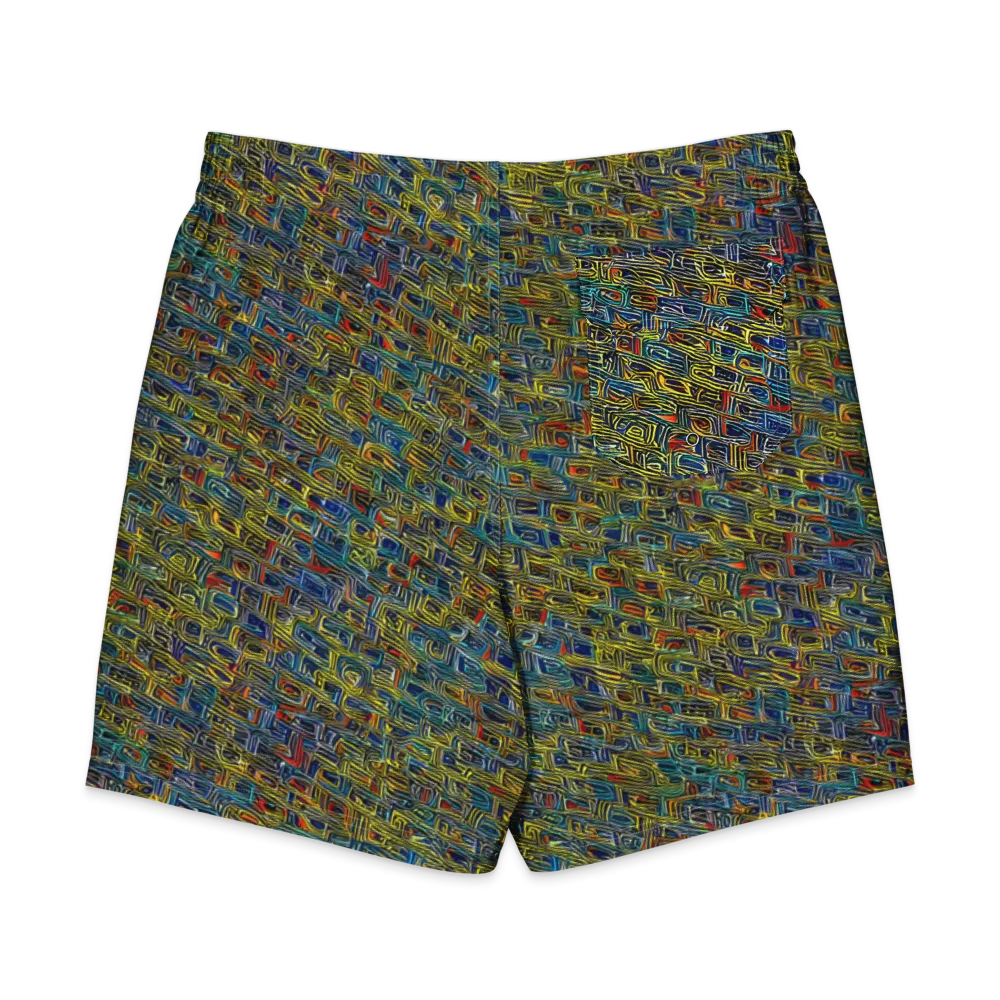 Static Safari on Men's Board Shorts — Back