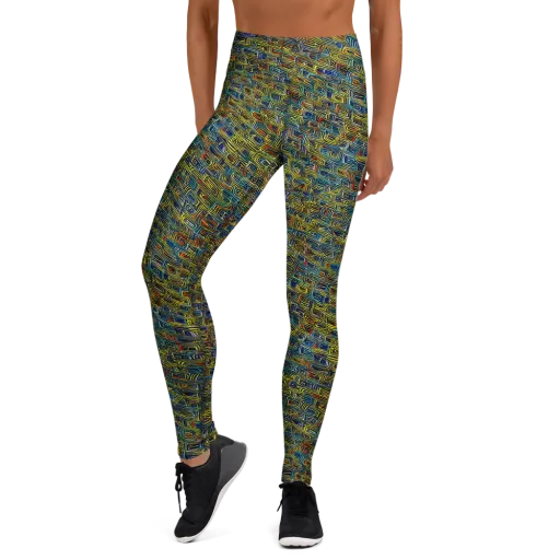Static Safari on a Yoga Leggings