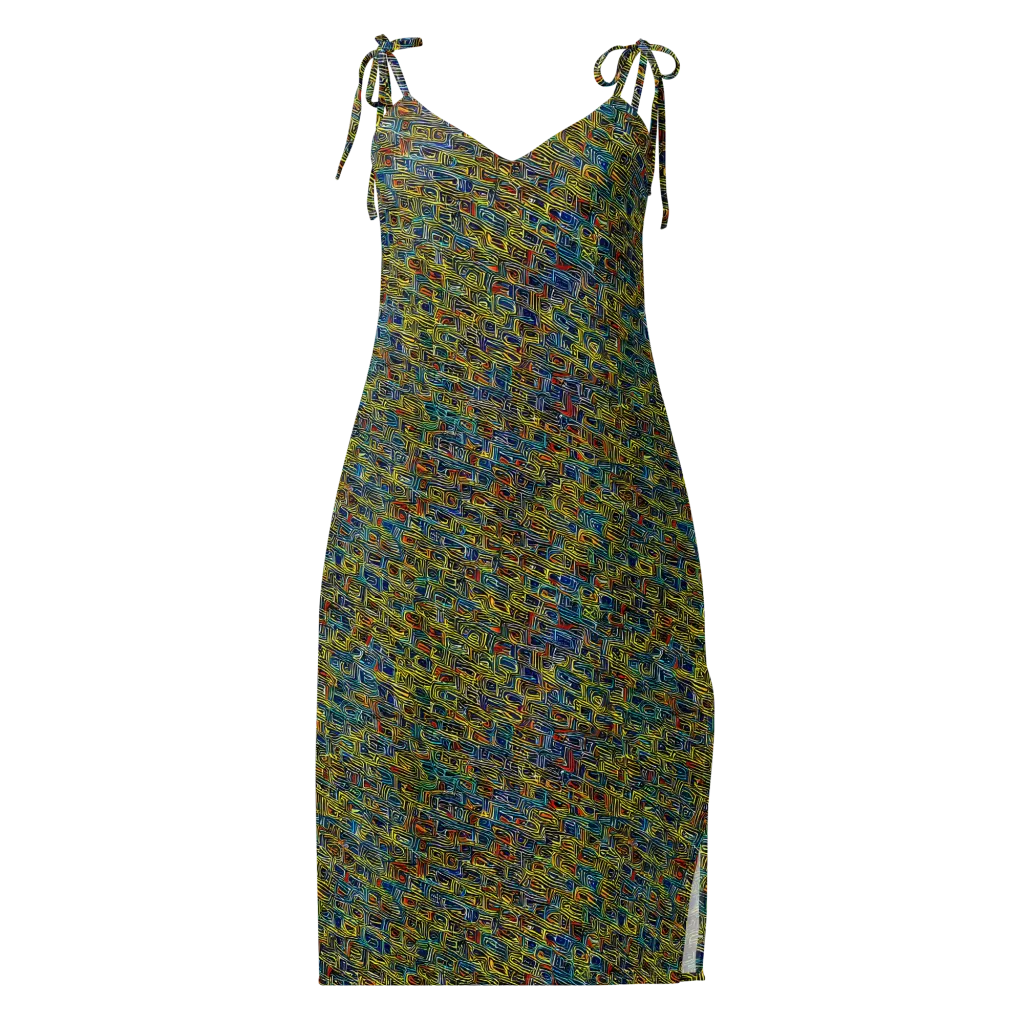 Static Safari on Slip Dress — Front