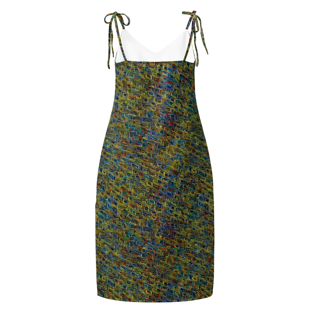 Static Safari on Slip Dress — Back