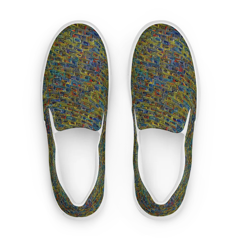 Static Safari on Women's Slip-On Canvas Shoes — Front