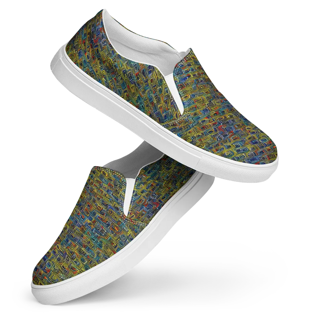 Static Safari on Women's Slip-On Canvas Shoes — Front