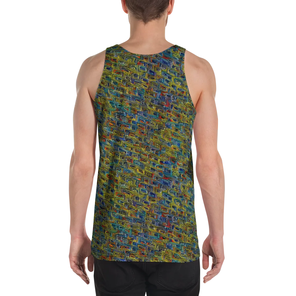 Static Safari on Men's Tank Top — Back