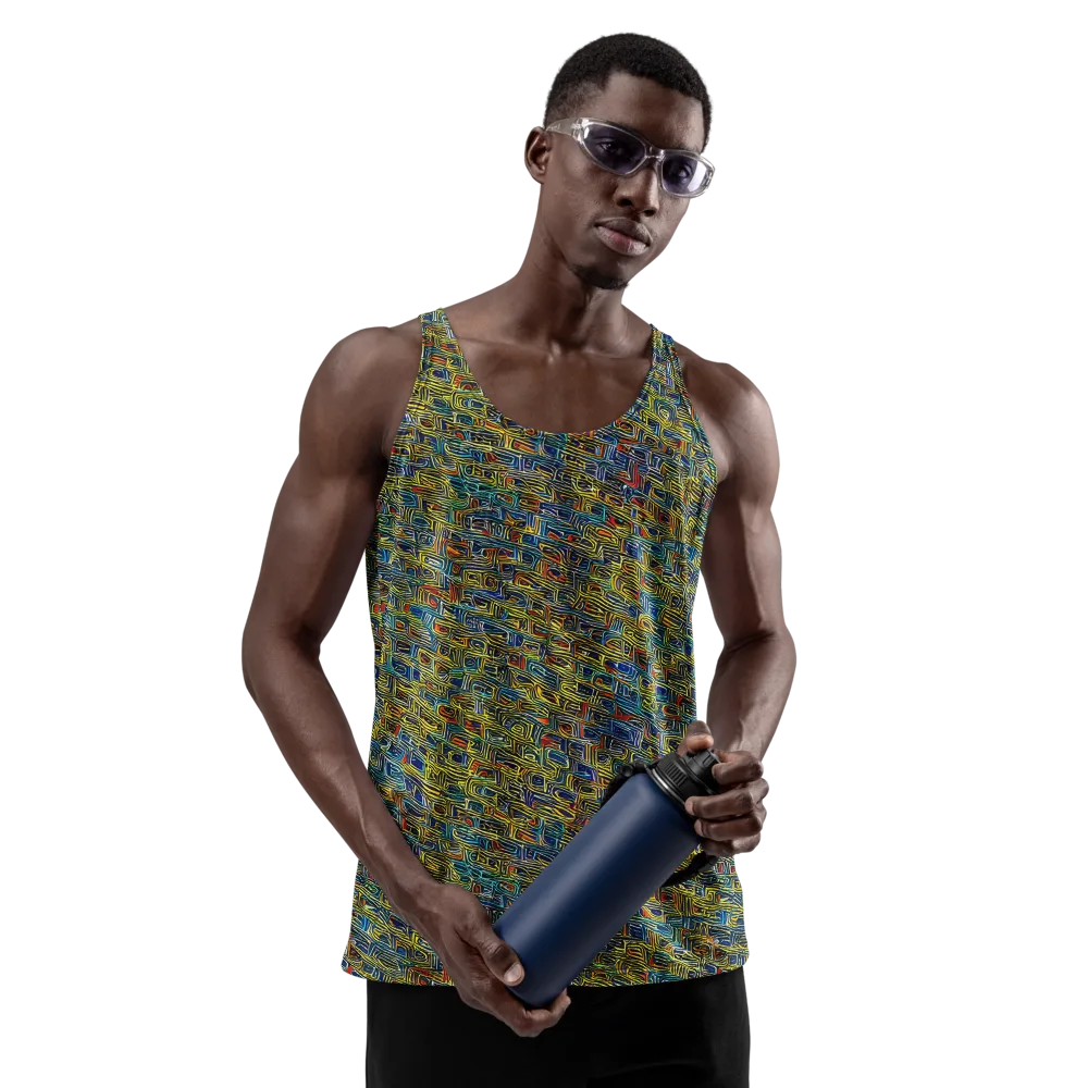Static Safari on Men's Tank Top — Front