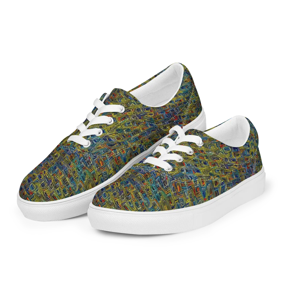Static Safari on Men's Lace-Up Canvas Shoes — Left Front