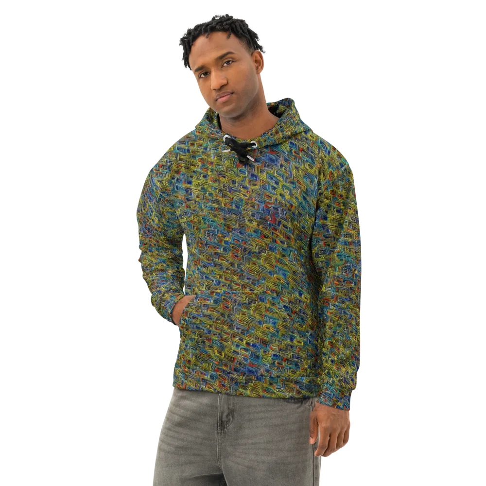 Static Safari on Cotton Hoodie — Left Front