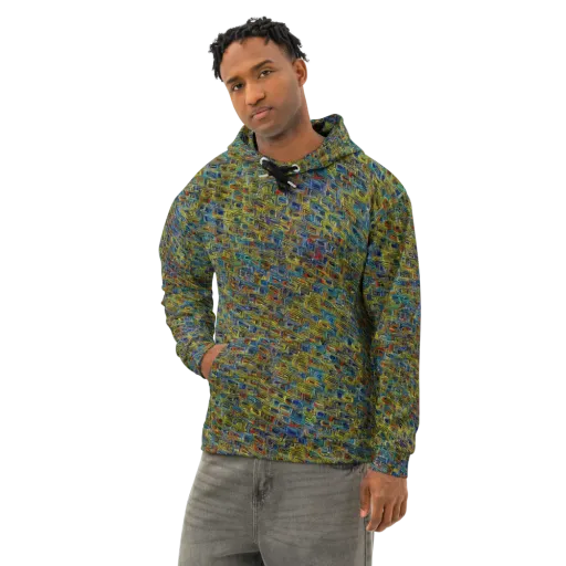 Static Safari on a Cotton Hoodie