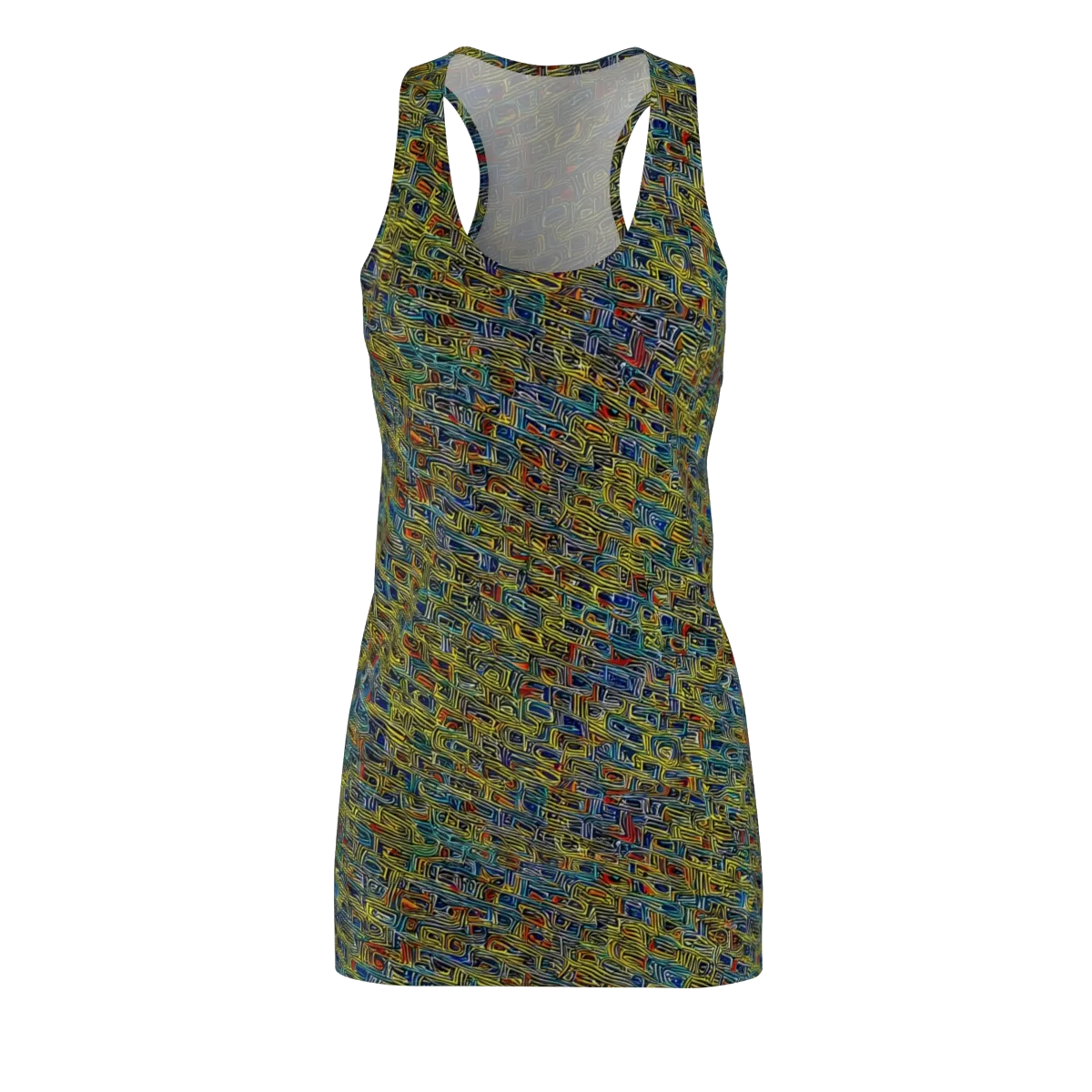 Static Safari on Racerback Dress — Front