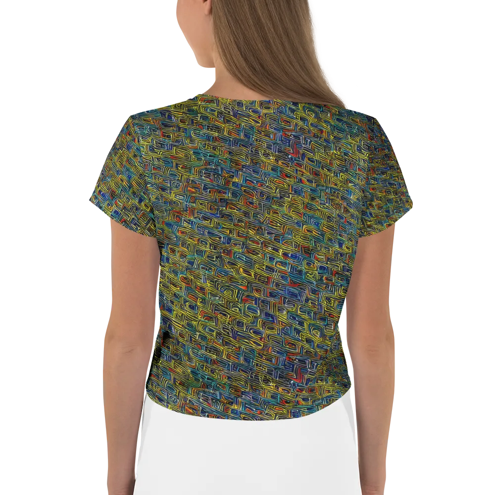 Static Safari on Crop Tee — Back