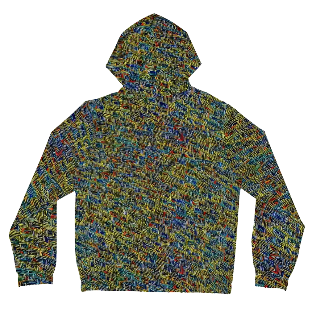 Static Safari on Women's Full-Zip Hoodie — Back
